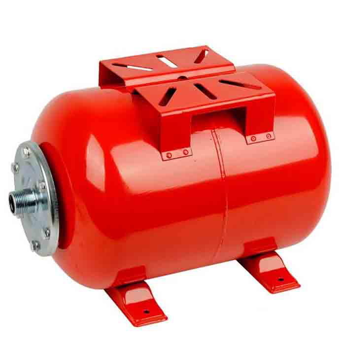 Slika Hidroforska posuda 24 L horizontalna – čelična, priključak 1" (78101004)